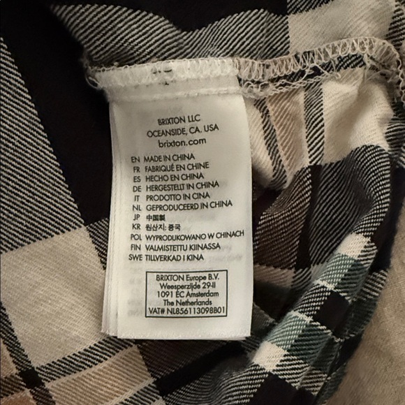 BRIXTON WOMENS Plaid Button-Up Shirt - Picture 10 of 11